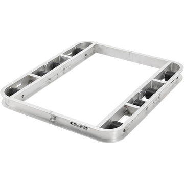 Aluminum Pallet Dolly with Tilt Rollers by Global Industrial – Aluminum, Silver, Model 800501