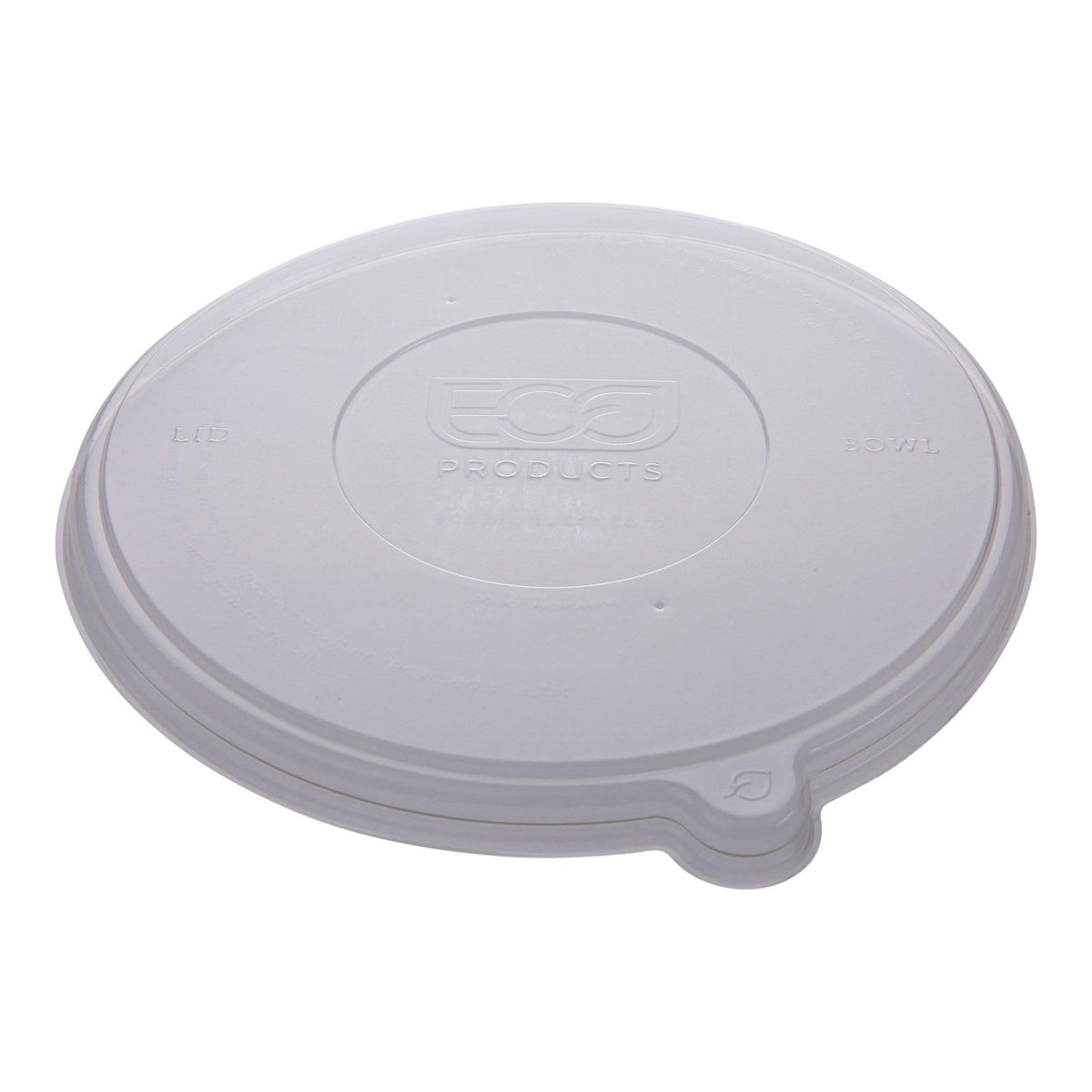Eco-Products Recycled Flat Bowl Lids by ECO PRODUCTS – 100% Recycled Lid for All coupe and Noodle bowls, 710.0 milliliters, Recycled Plastic, Clear, Pack of 400