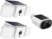 REOLINK 3-Cam Wireless Security System: 2 x Solar Floodlight + Argus Solar, Security Cameras Wireless Outdoor, Color Night Vision, 2.4/5GHz WiFi, AI Detection, No Subscription, Smart Alerts