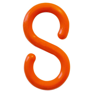 S-Hook, Acetal Copolymer, 2", Traffic Orange, 10/Pk by Mr. Chain – 12"L x 9"W x 1"H, Acetal, Traffic Orange, Model 50313-10