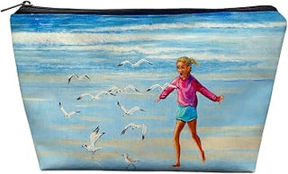 PC1135 8.5 x 6 in. Chasing Gulls Pouch Multicoloured