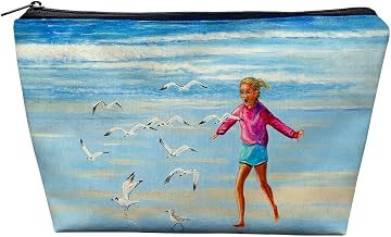 PC1135 8.5 x 6 in. Chasing Gulls Pouch Multicoloured