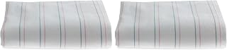 Medline Candystripe Baby Receiving Blanket, 100% Cotton, 36 x36 in, 3 Count (Pack of 2)