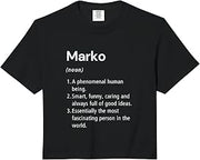 Marko Name Definition Dictionary Comfort Colors Crop Top