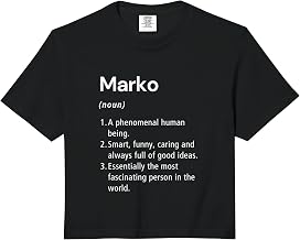 Marko Name Definition Dictionary Comfort Colors Crop Top