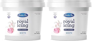 Satin Ice Ready to Use Royal Icing - 14oz Pail (Pack of 2)