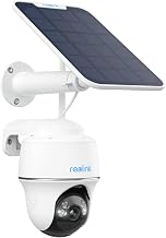 REOLINK Argus PT 5MP Wireless Pan Tilt Solar Security Camera Outdoor | Battery Powered, Smart Motion Detection, 2-Way Audio, Night Vision, Local Storage