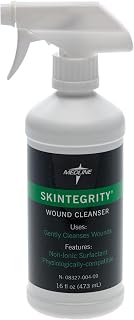 Medline Skintegrity Wound Cleansers, Fast and Thorough Wound Cleansing, Bottle with Trigger Sprayer, 16 fl oz.