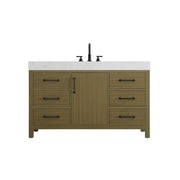 Elegant Kitchen and Bath 54" Single Bathroom Vanity in Chestnut Brown by Elegant Lighting – unspecified, Wood, Chestnut Brown, Model VF60654MCB