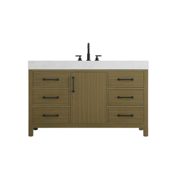 Elegant Kitchen and Bath 54" Single Bathroom Vanity in Chestnut Brown by Elegant Lighting – unspecified, Wood, Chestnut Brown, Model VF60654MCB