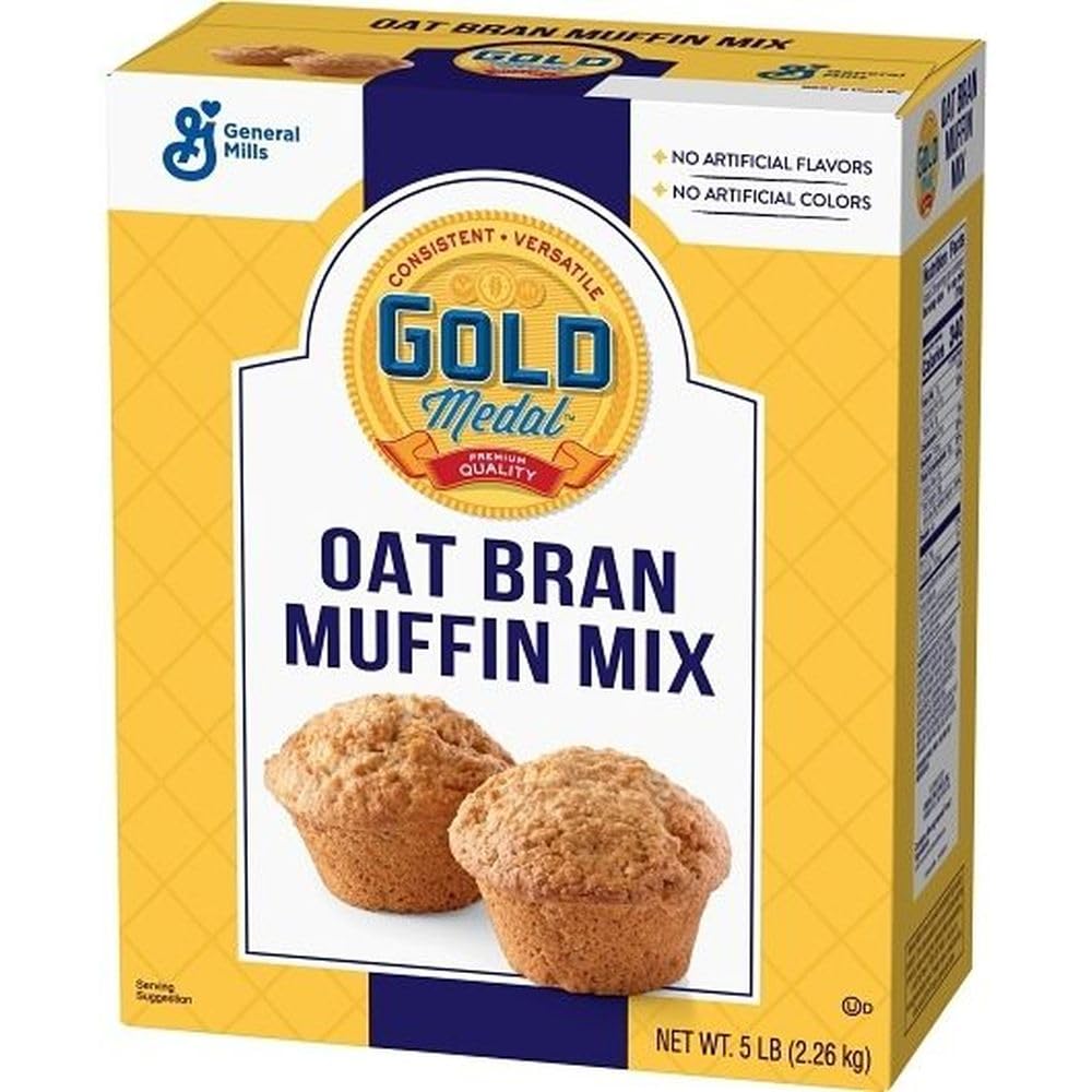Gold Medal Oat Bran Muffin Mix 6 Case 5 Pound by General Mills – 5 lb, Pack of 6