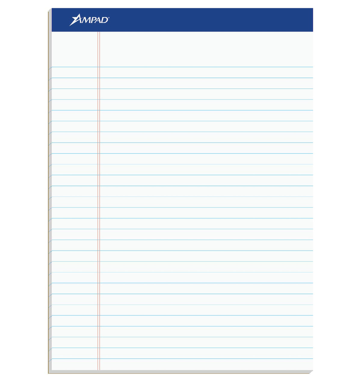 Ampad 12 / 8-1/2 x 11-3/4 / White Letter & Legal Ruled Pads