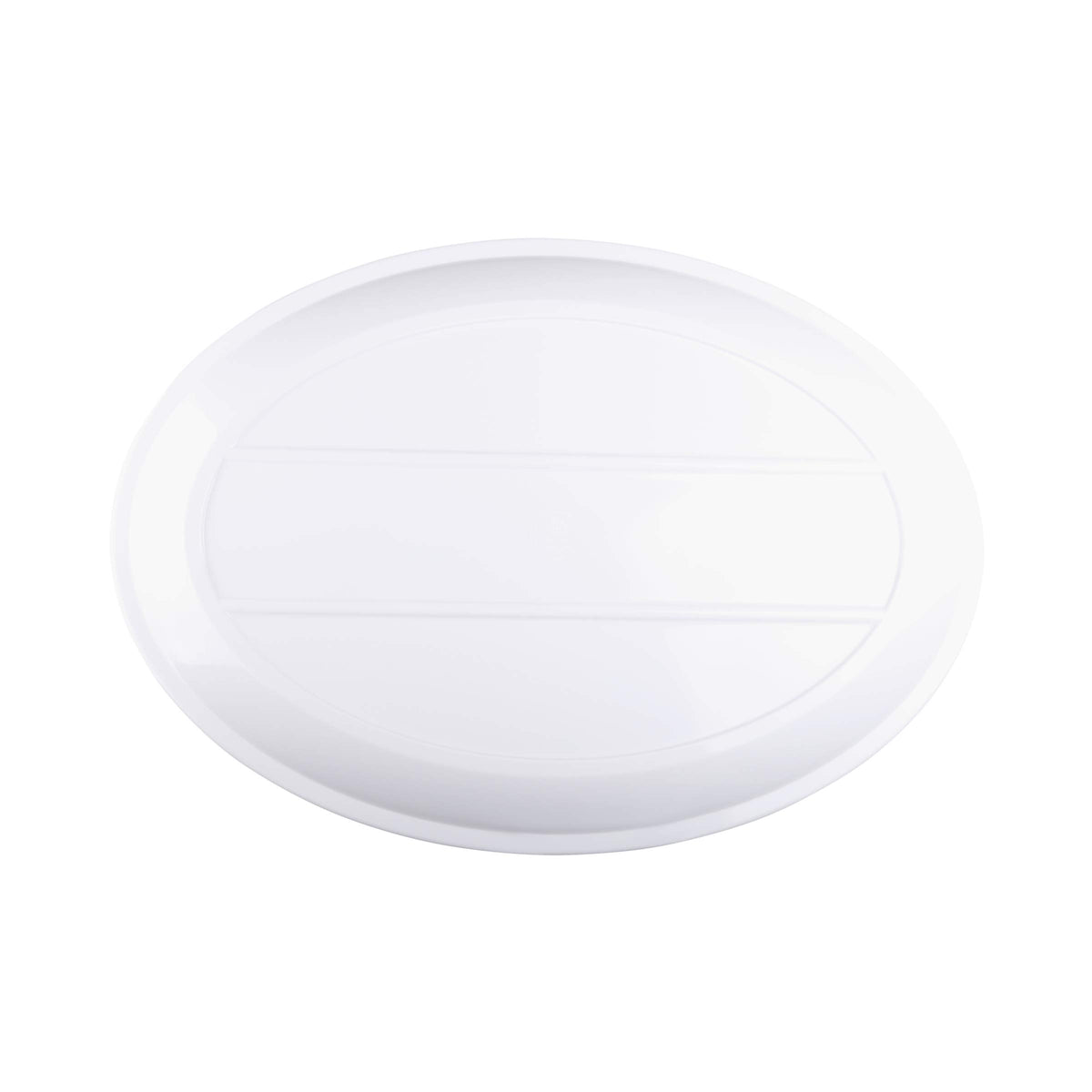 21" x 15" White Oval Heavy-Duty Melamine Plastic Serving Platter by Elite Global Solutions – 21" x 15", Melamine, White, Model M2115OV-W