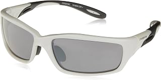 Radians Crossfire 2243 Infinity Premium Safety Glasses, Silver Mirror Lens - Pearl White Frame, Regular