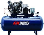 Campbell Hausfeld 120 Gallon Horizontal Stationary Air Compressor, 10 HP, 2‑Stage, 230V
