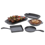 Cast Iron 11.75 x 6.25 Rectangle Tray by World Tableware – 11.8" x 6.3" x 0.5", Cast Iron, Black, Model CIS-19