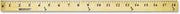 Westcott 10425 Wooden Yardstick with Brass Ends and Hang Holes, Clear Lacquer Finish