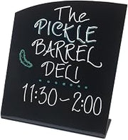 HUBERT Chalkboard Sign Matte Black - 10"L x 3 1/2"W x 12 1/2"H