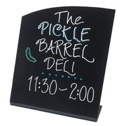 Chalkboard Sign Matte Black - 10"L x 3 1/2"W x 12 1/2"H by HUBERT – Plastic, Black