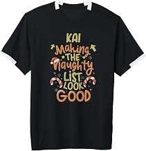 Kai Naughty List Funny Christmas Kai Name Personalized Adult & Youth Soccer Jersey