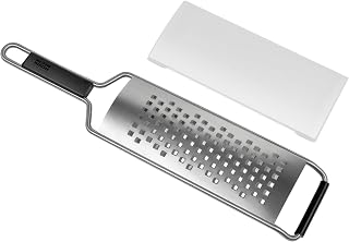 Kuhn Rikon Essential Medium Grater – Ultra-Sharp Stainless Steel Blade for Cheese, Vegetables & Fruit – Non-Slip Base, Dishwasher Safe