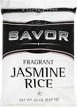 Savor Imports Long Grain Imported Jasmine Rice, 20 Pound -- 1 each.