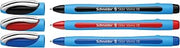 Schneider Slider Memo XB (Extra Broad) Ballpoint Pen, 1.4 mm, Light Blue Barrel, Assorted Ink Colors, Pack of 3 Pens: Black, Red, Blue (150293)