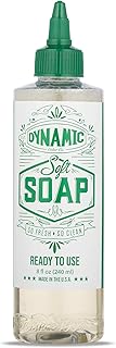 Dynamic Color Co - Soft Green Soap 8oz Bottle | Made in the USA; a vegetable-derived skin cleanser for preparation and cleanup during tattoo procedures