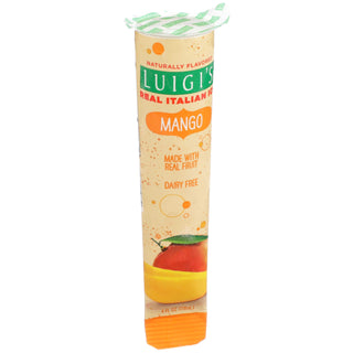 Luigis Real Italian Ice Mango Squeeze Tube by J and J Snack Foods – 4 ounces, Pack of 24