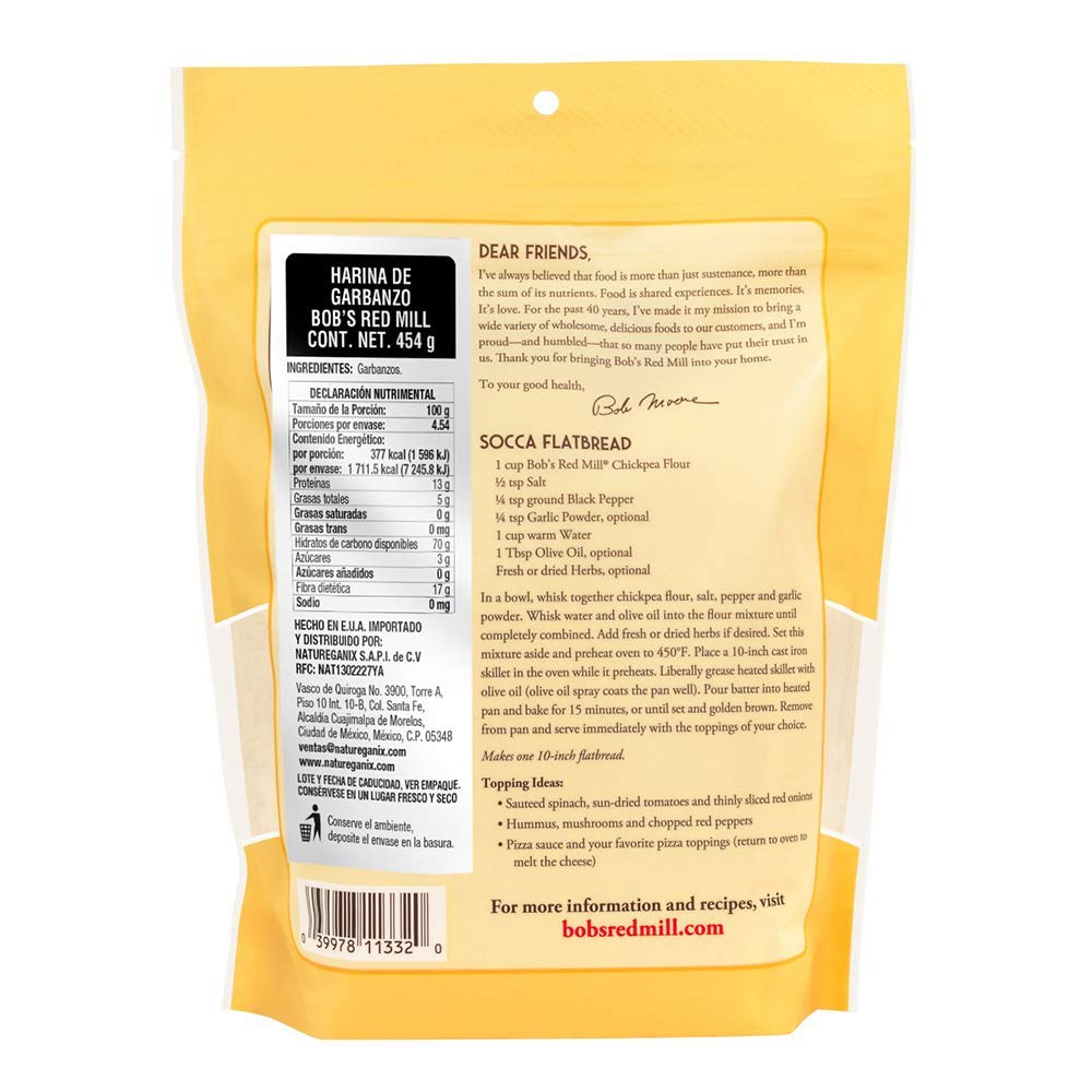 Bob's Red Mill 16 Ounce (Pack of 3) Garbanzo