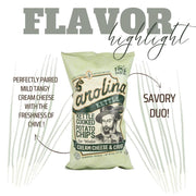 Chips | Kettle Cooked Potato Chips | Kosher - Gluten Free Chips Fit For Healthy School Snacks | With Irresistible Crunch and Bold Flavor - Cream Cheese & Chives (Case of 20 x 2