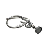 Spray Assembly 3-Feet Stainless Steel Hose with Quick Disconnect Spray Valve by T&S Brass – 3 feet (L: 16.0" x W: 4.0" x H: 11.0"), Stainless Steel, Model B-1410