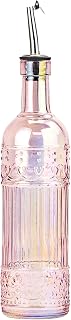 10 Strawberry Street Abercorn Textured Glass Oil Cruet (Pink Luster)