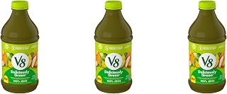 V8 Deliciously Green Juice, 46 fl oz | 100% Fruit and Vegetable | Pack of 3