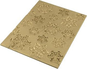 Silikomart Frozen Buche Mat, Textured Silicone Baking Sheet with 3D Technology Imprints Snowflake Pattern into Fondant, Cakes and More, Oven, Microwave, Freezer and Dishwasher Safe, Made in Italy