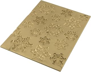 Silikomart Frozen Buche Mat, Textured Silicone Baking Sheet with 3D Technology Imprints Snowflake Pattern into Fondant, Cakes and More, Oven, Microwave, Freezer and Dishwasher Safe, Made in Italy