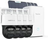 REOLINK Home Hub with 4X TrackMix + 6W Solar Panel - 4K Solar Security Cameras Outdoor with Auto Tracking, 360° Pan Tilt, 8X Hybrid Zoom, Color Night Vision, Smart AI Detection, Local Storage
