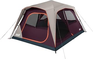 Coleman Skylodge Instant Tent with Rainfly, Family Tent Sets Up in a Minute, Includes Pre-Attached Poles & Carry Bag, Made of PFAS-Free Materials