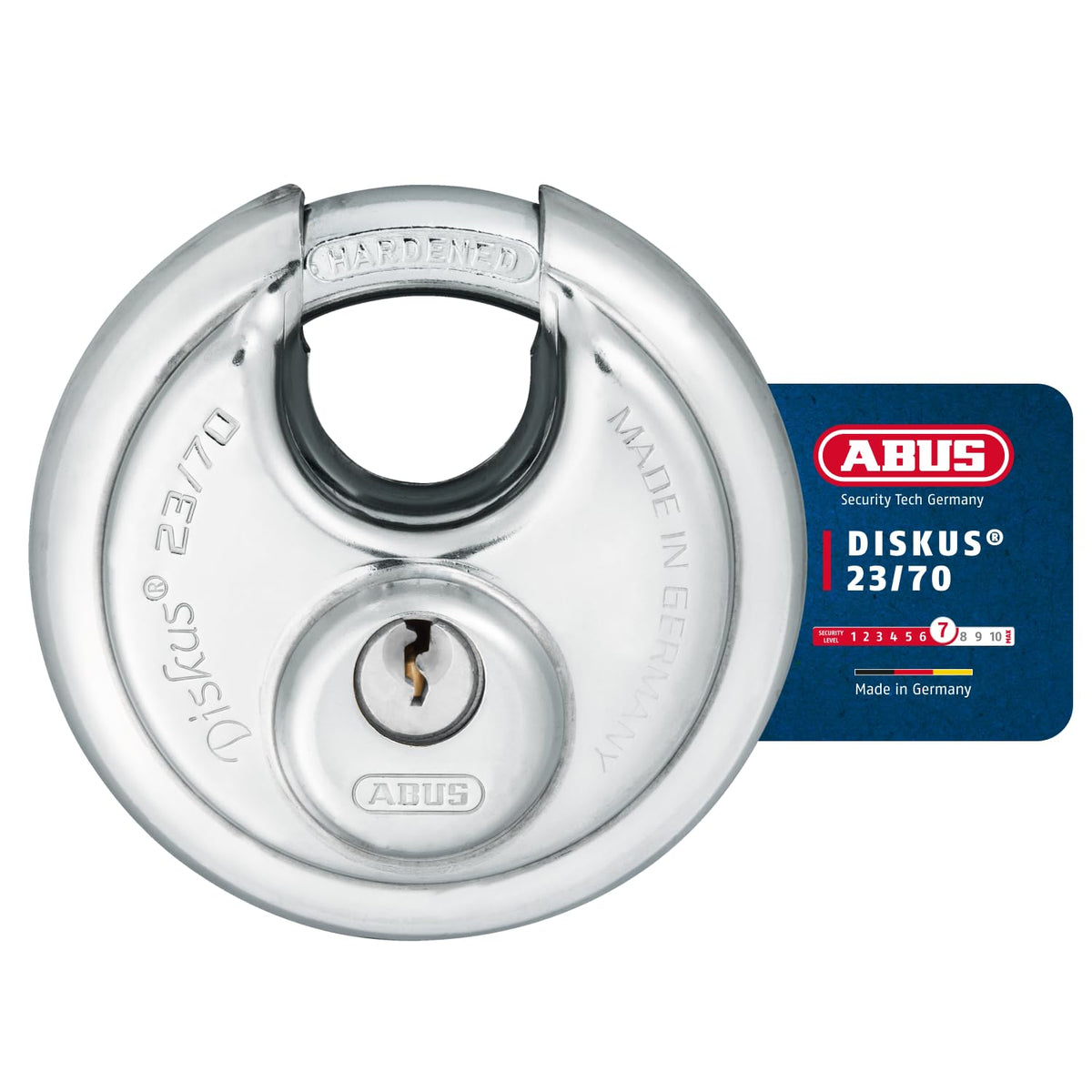 ABUS 70mm / Silver Colours / padlock Keyed Padlocks