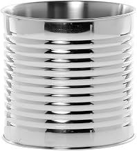 HUBERT Double-Walled Mirror Stainless Steel Display Can - 6" Dia x 6" H