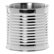 Double-Walled Mirror Stainless Steel Display Can - 6" Dia x 6" H by HUBERT – Bamboo, Model DS-39148A-MIRRO
