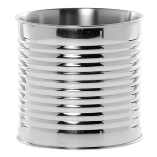 Double-Walled Mirror Stainless Steel Display Can - 6" Dia x 6" H by HUBERT – Bamboo, Model DS-39148A-MIRRO