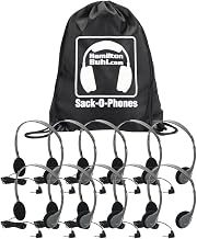 Hamiltonbuhl Sack-O-Phones, 10 HA2 Personal Headsets, Foam Ear Cushions