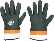 MCR Safety 6410SC Green PVC Coated Work Gloves, Blue, Large, 1-Pair