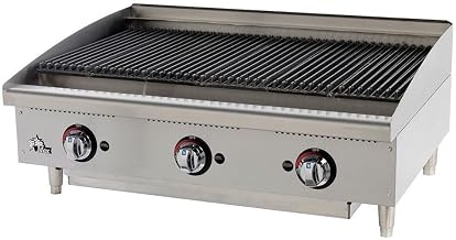 Gas Charbroiler - Radiant 36"Wx25-3/4"Dx15-1/2"H 120,000 BTU