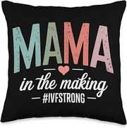 IVF in Vitro Fertilization Transfer Day Fertility Pregnancy Throw Pillow