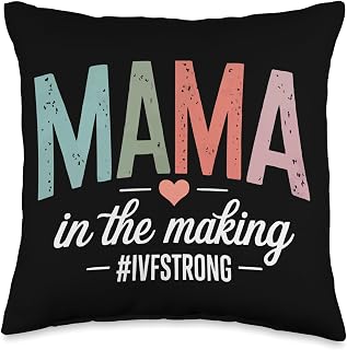 IVF in Vitro Fertilization Transfer Day Fertility Pregnancy Throw Pillow