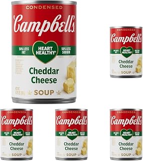 Campbell's Condensed Heart Healthy Cheddar Cheese Soup, 10.75 oz Can (Pack of 5)