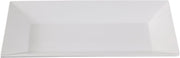 Yanco Rome Collection White Melamine Rectangular Dinner Plate 10 X 6" BOX of 24