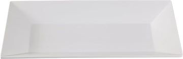 Yanco Rome Collection White Melamine Rectangular Dinner Plate 10 X 6" BOX of 24